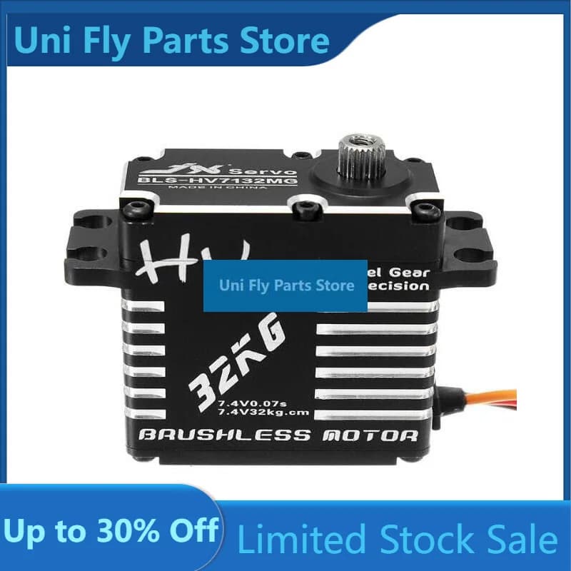 JX BLS-HV7132MG 32.5KG Servo 7.4V 0.07 sec high speed Steel Gear CNC Aluminium Digital Brushless Standard 1/5 RC Car buggy
