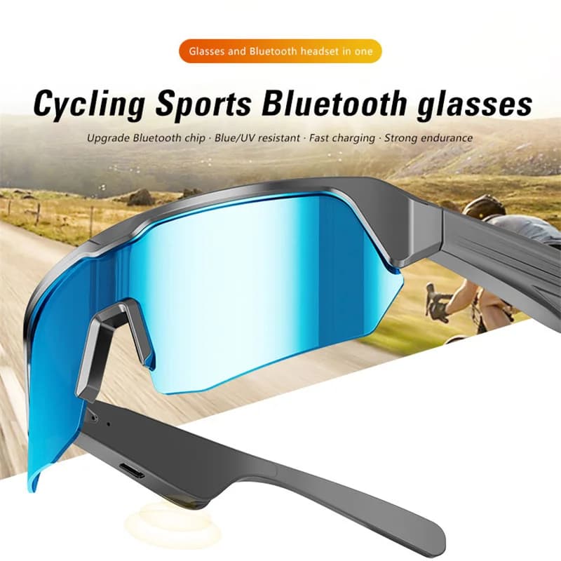 HIWEGO Ciclismo bluetooth occhiali intelligenti tecnologia audio chiamata auricolare remoto occhiali da sole sport guida musica auricolari cuffie