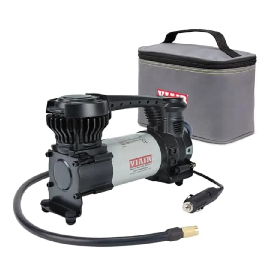 Compressore d'Aria Portatile per Auto SUV Camion 12V Gonfiatore Pneumatici con Spegnimento Automatico Preimpostato 60 PSI Digitale EVC85P Nero