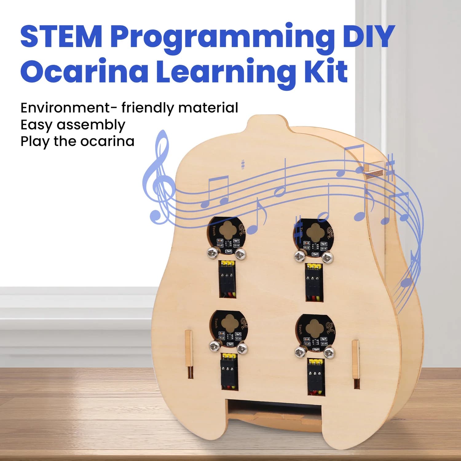 Keyestudio STEM programming Learning Kit Ocarina DIY for Arduino via Makecode and KidsBlock to play musics DIY programming kit