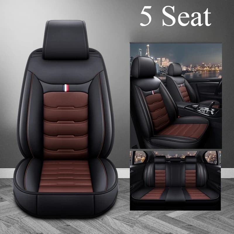 5 Seat PU Leather Car Seat Cover for Skoda Kodiaq Octavia Superb Fabia VW Passat B5 B6 B7 B8 Golf 5 Polo Tiguan Car Accessories