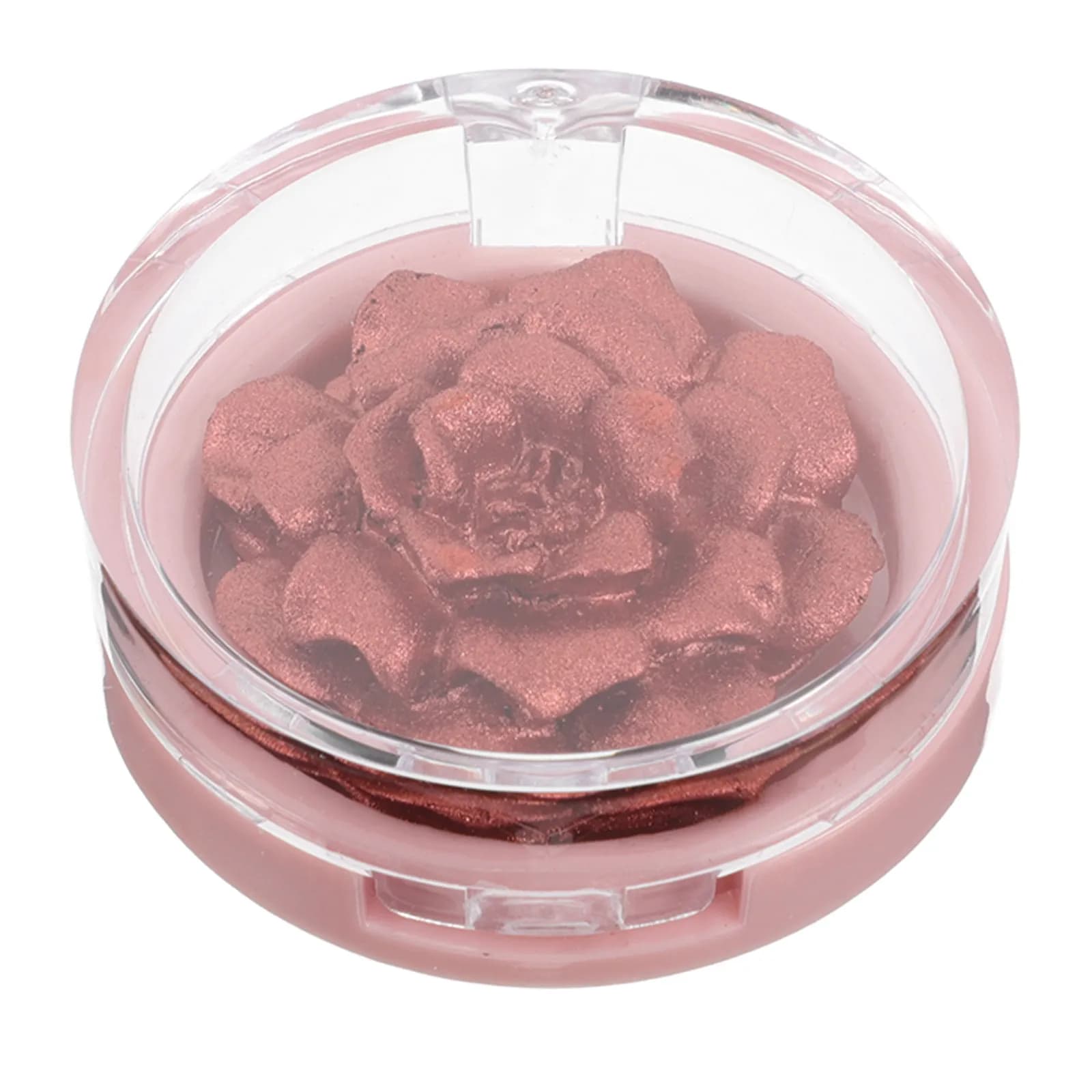Rose Gold 3D Sculpted Rose Highlighter Powder Face for Cheeks Nose Eyes Radiant Glow Artistic Design All Skin Types