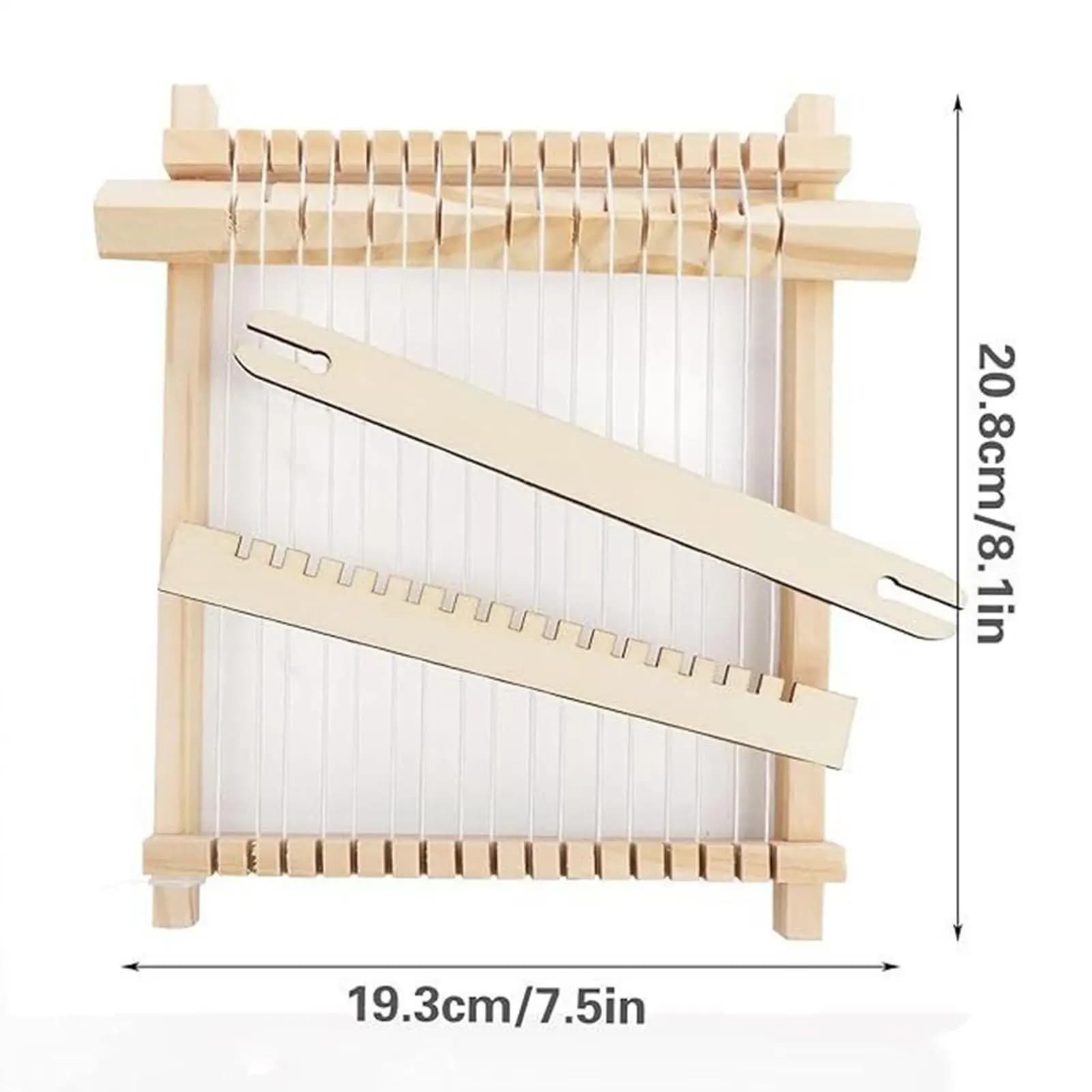 Wooden Weaving Looms Kit Weaving Machine Tapestry Loom DIY Craft for Mittens Hats