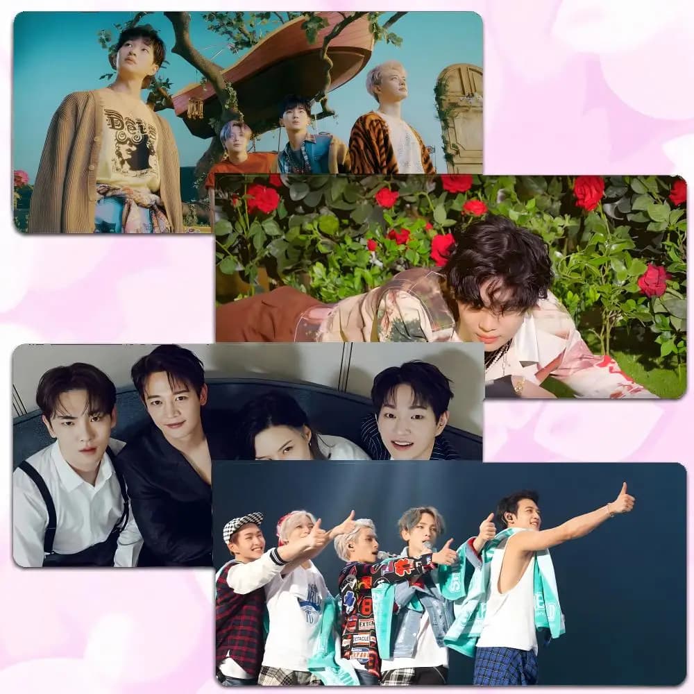 SHINee Kpop Group SHINee Mouse Pad Thick Lock Edge Gaming Desk Mat Large Size PC Mouse Pad Home decor