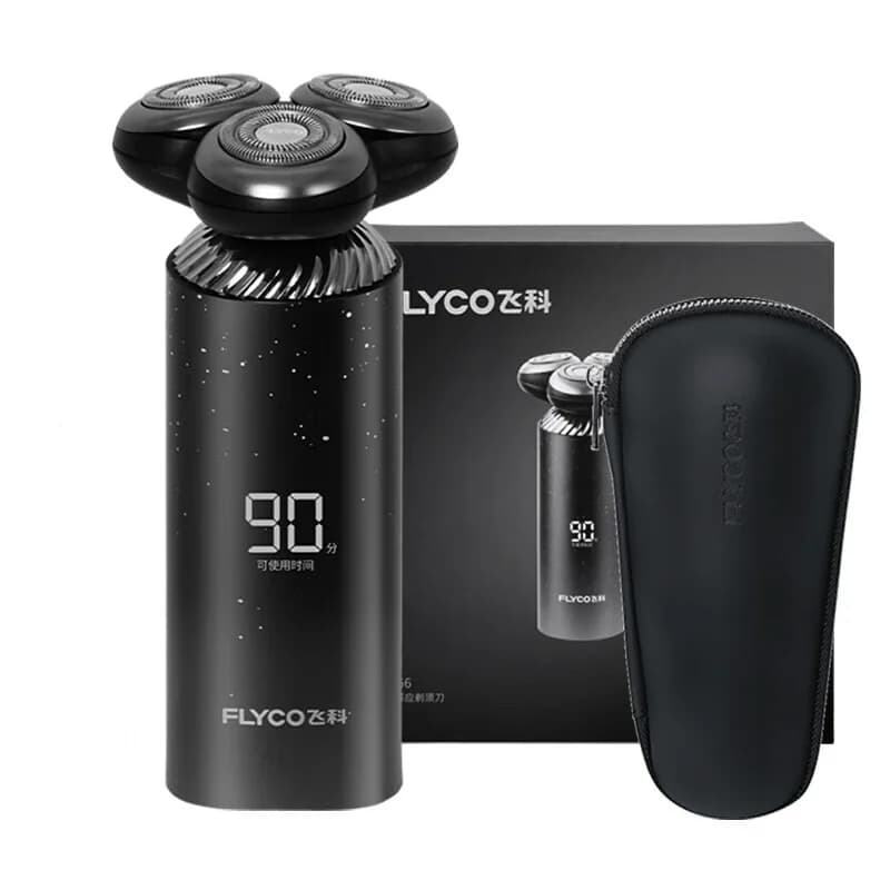 New FLYCO FS966 Quick Charging Razor for Men Intelligent Sensor Electric Shaver Razor for Rechargeable Shaving Full Body Washing Long Life Battery