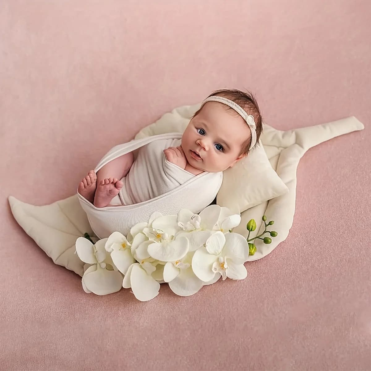 Newborn Photography Prop Baby Photo Mat Photography Auxiliary Leaf Mat Prop Children's Photography Pillow