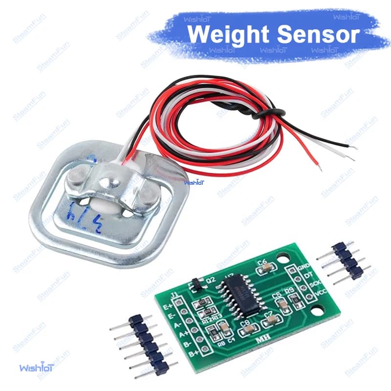 Sensore di Carico a Mezza Ponte da 50KG + Modulo Amplificatore HX711 per Bilance Digitali e Progetti Fai-da-te Arduino