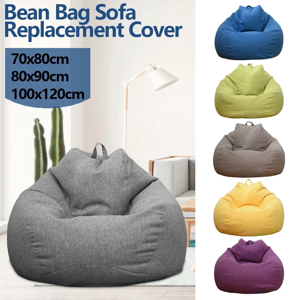 Covers lazy sofas Covers large ottoman without filler Adult sofa Living Room Bedroom House Tatami Cot Comfortable Seat Cover
