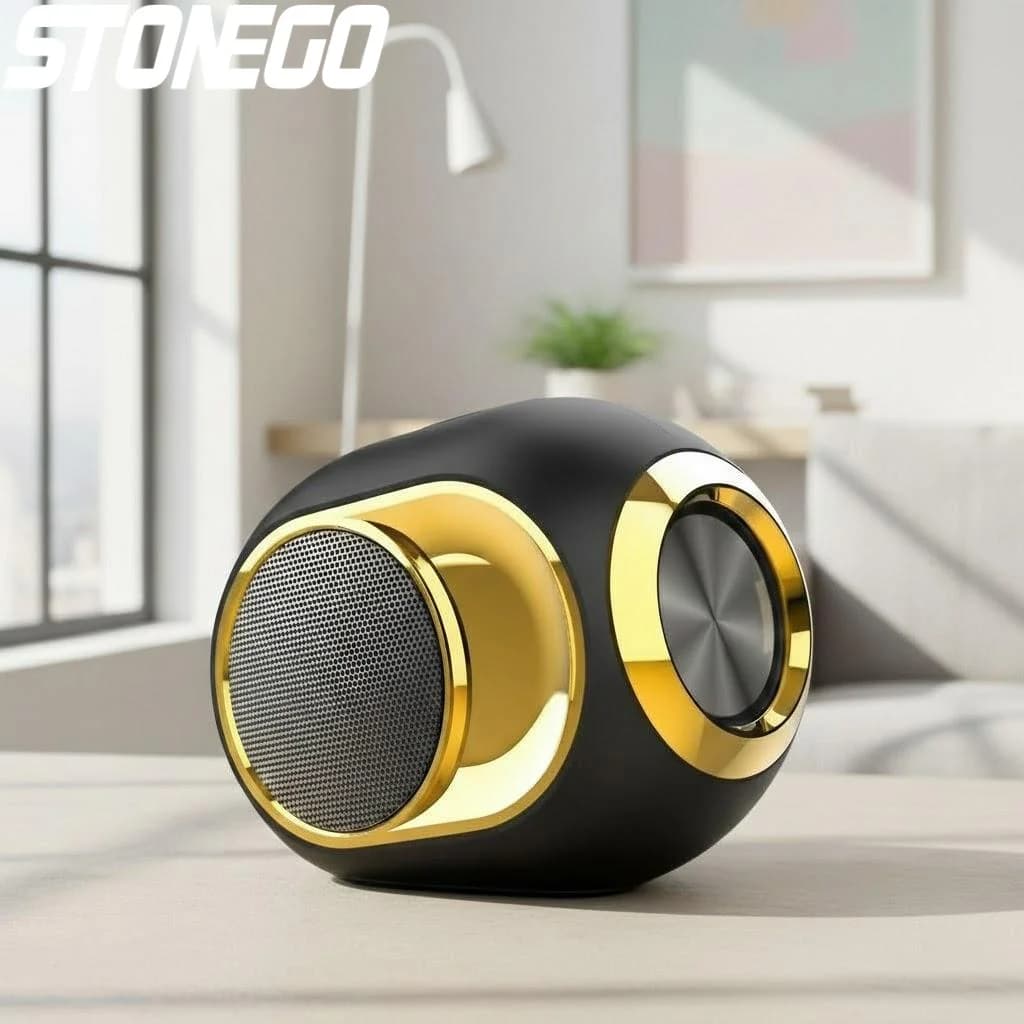 Altoparlante Bluetooth Portatile, Audio Stereo TWS Wireless, Bassi 3D, Impermeabile, Chiamate a Mani Libere per Uso Esterno, Accessori Audio