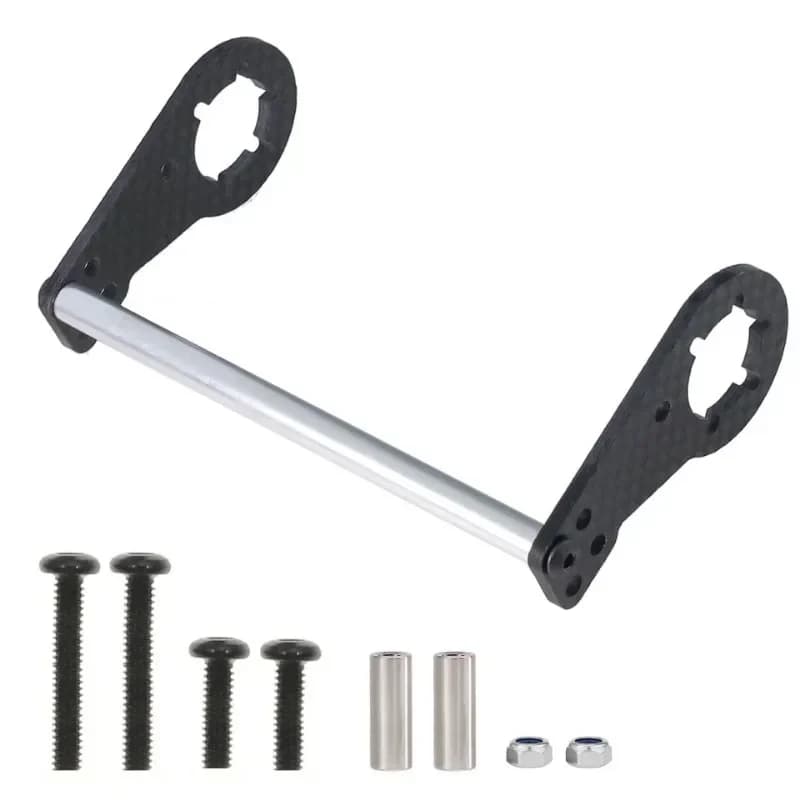 Supporto ammortizzatore in fibra di carbonio per Tamiya CW-01/Lunch Box - Parte di aggiornamento per auto RC