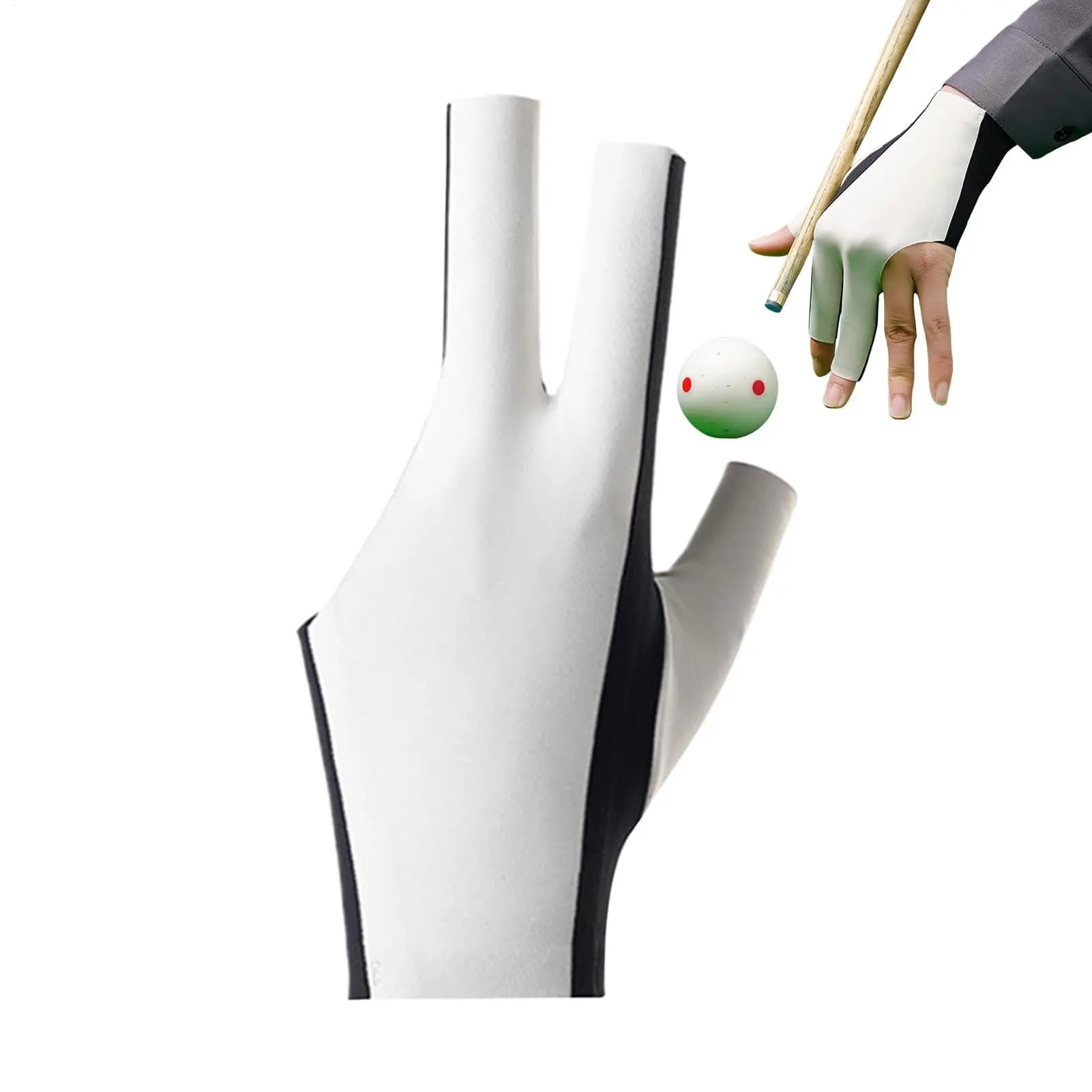 Guanto da biliardo per mano sinistra a 3 dita, accessori sportivi, guanti da biliardo per professionisti, uomini, donne, appassionati, partite, gioco a casa