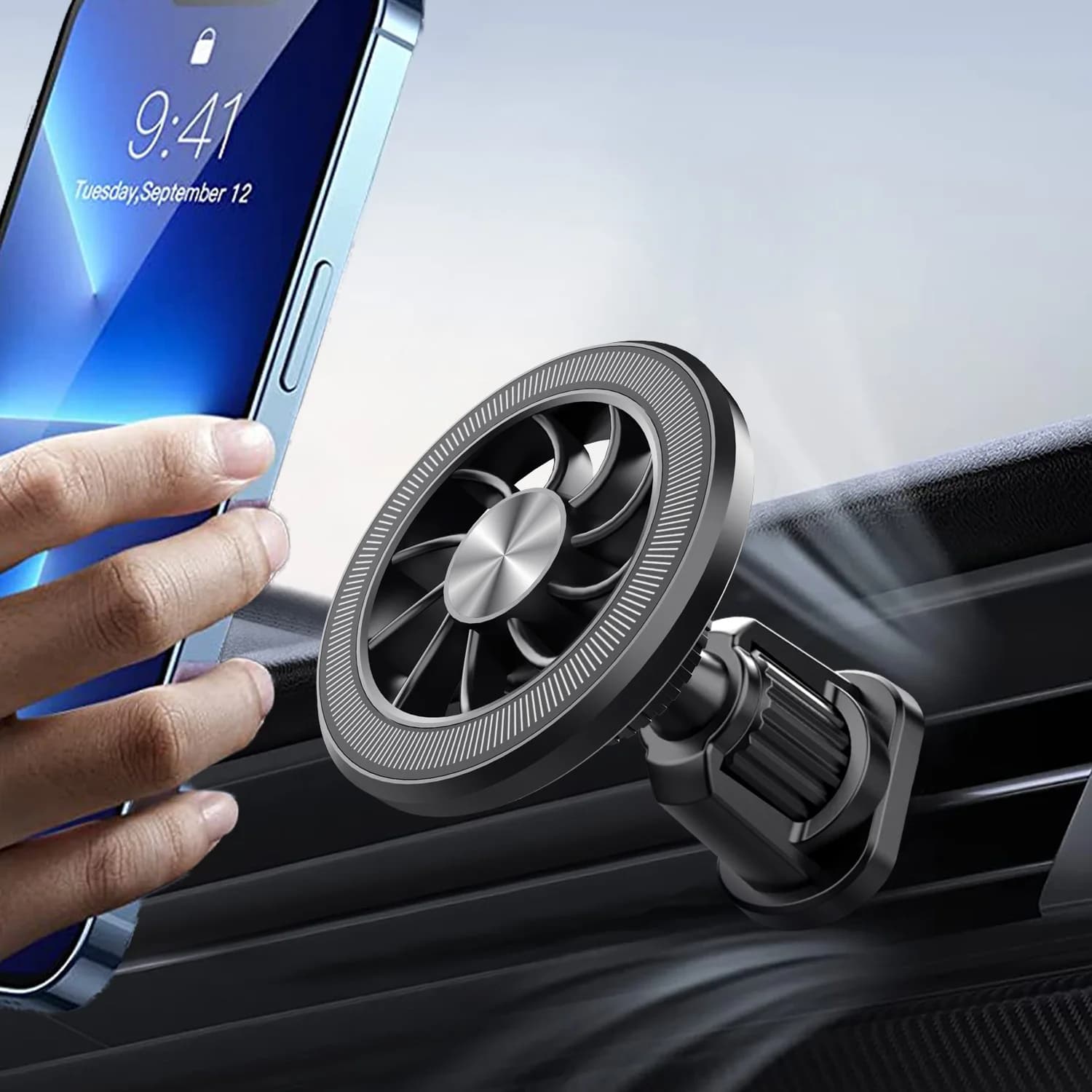 Car Phone Magnetic Support Car Phone Support Car Phone Holder for Magsafe iPhone 15 14 13 ProMax Xiaomi Samsung Mobile Car Support