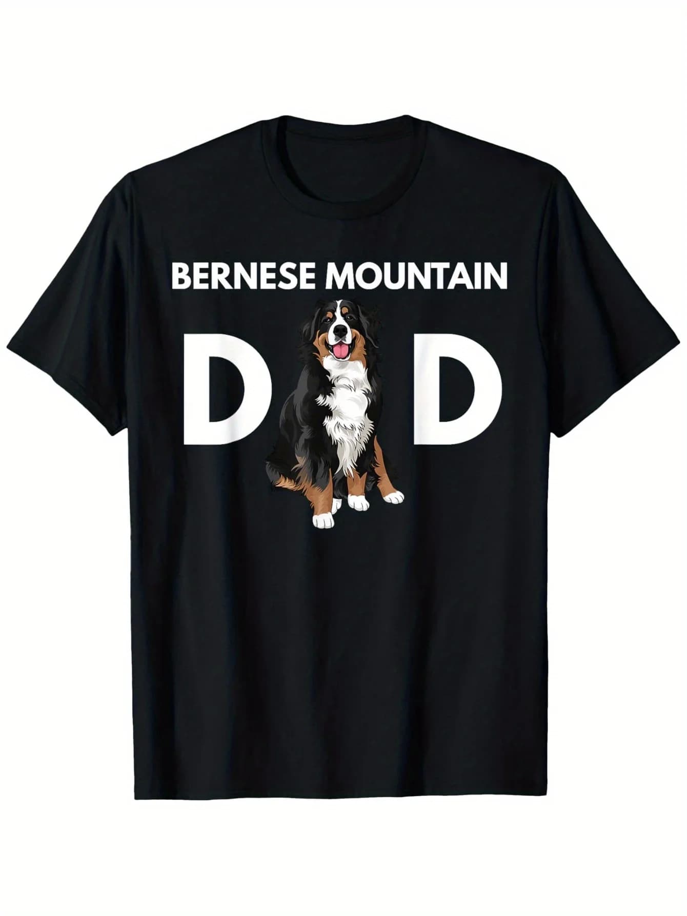 T-shirt Bernese Mountain Dog in tasca - 100% cotone, S-XXXL, regalo per gli amanti dei cani neri