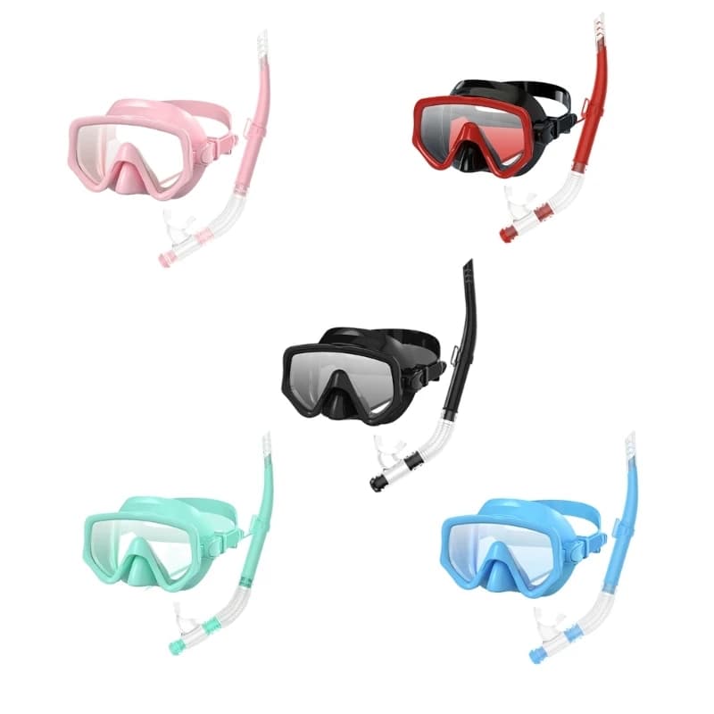 Travel Snorkeling Gear Dry Top Breathing Tube Leakproof Snorkel for Adults