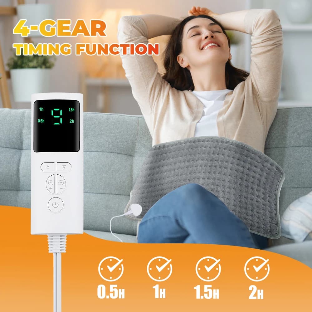 60x30CM Electric Heating Blanket Heating Pad for Household Warmth - Body Warming Office Winter Tool for Warm Legs Abdomen And Hands