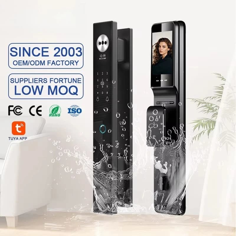 3d Face Smart Door Lock Waterproof Fingerprint Door Lock Fingerprint Password Unlock Wifi Smart Door Lock with Fingerprint