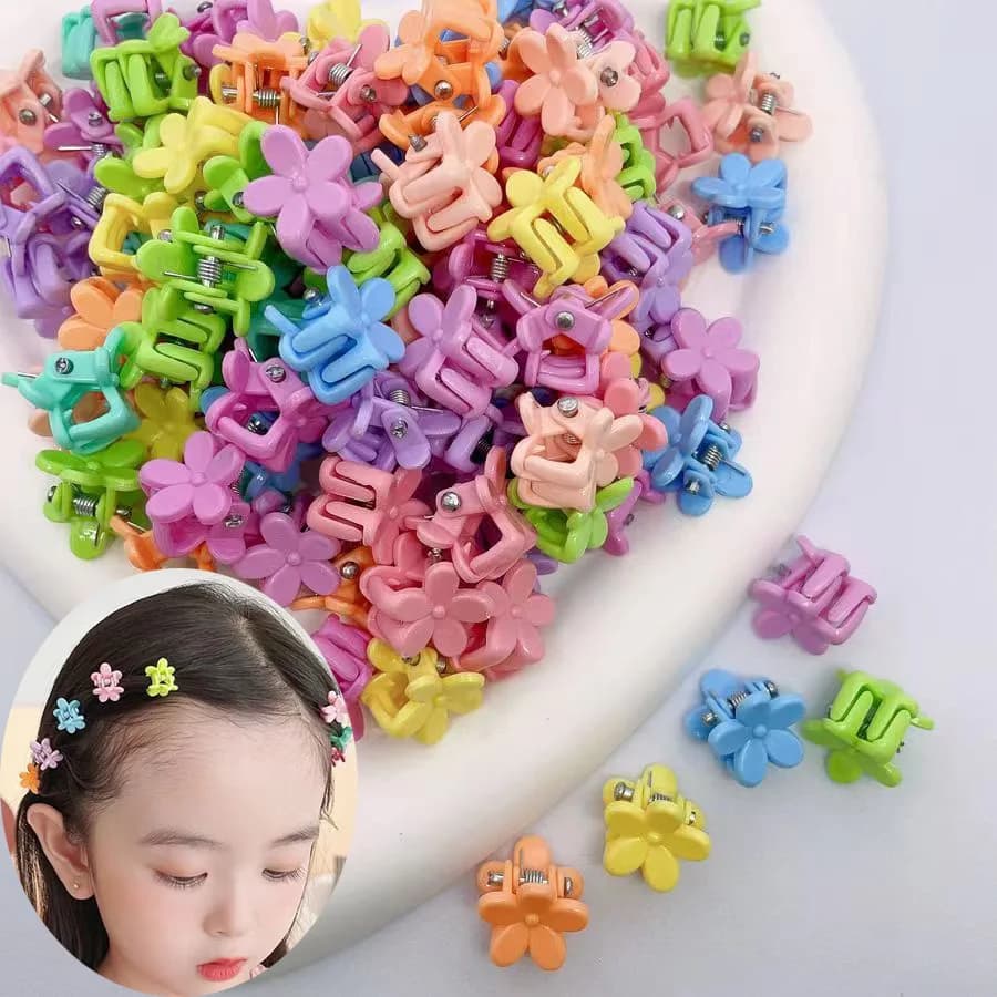 20 pz 2024 Corea Forma di Fiore Piccolo Artiglio Dei Capelli Clip per Le Ragazze Barrette Granchio Pinze Forcelle Barrette Accessori Per Capelli