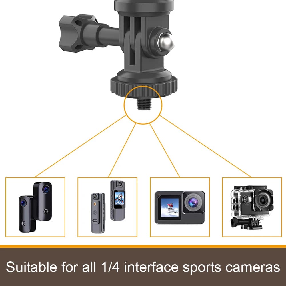 Support for camera for phone action with car suction Car suction Camera support for 1/4 inch vehicle window for DSLR Gopro Insta360 action camera