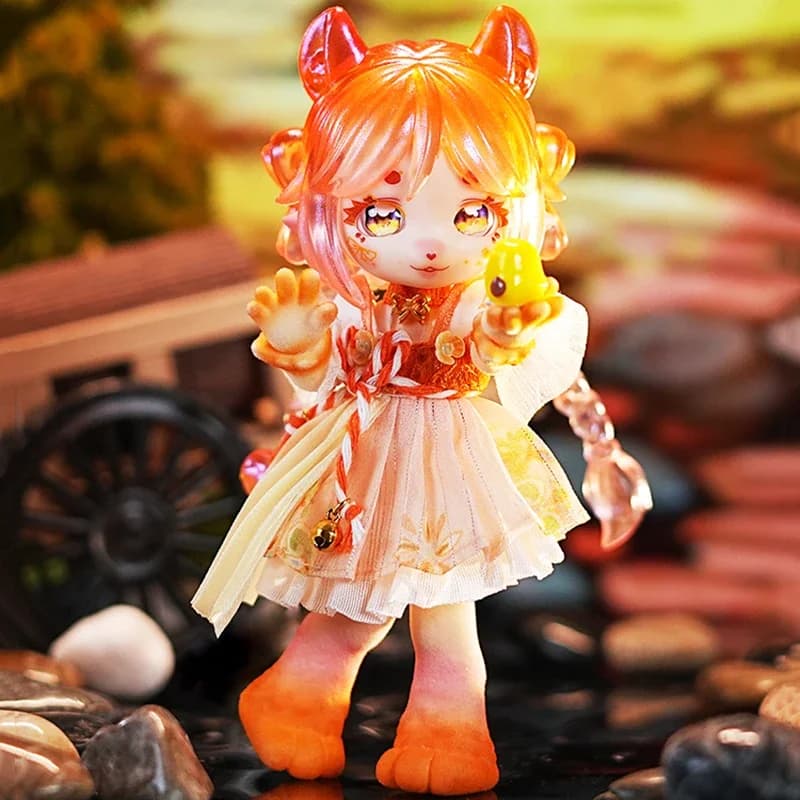 MAYTREE Spring Forest Series floccaggio GSC Blind Box Guess Bag Mystery Box Toys Doll Cute Anime Figure Ornamenti Collezione regalo
