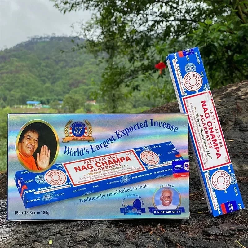 12 scatole/6 scatole Satya India Stick Incensi Salvia Bianca Legno di Sandalo Palo Santo Peruviana Legno Sacro Aromaterapia Casa Incenso NAG Champa