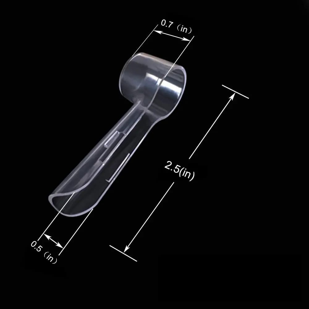 diA62I CALDO di 4 spare parts for electric toothbrush head, protective case, dustproof, transparent, for camping trips at home