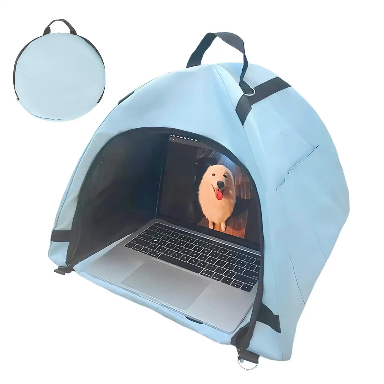 Laptop Sun Shade Hood Portable Waterproof Glare Privacy Shield Outdoor Work Travel Tent Beach Cafe Patio Business Trip Tailgate