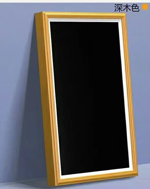 Cornice digitale da 32 pollici con cornice in legno, touchscreen, alta definizione, per foto, immagini artistiche, segnaletica, video Wi-Fi