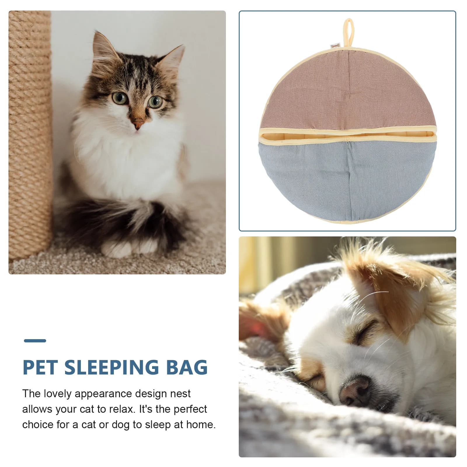 Multifunctional Footwear for Cats, Comfortable Pelo Sack for Dogs and Cats, Cozy Winter Cush, Lovely Cat Nido
