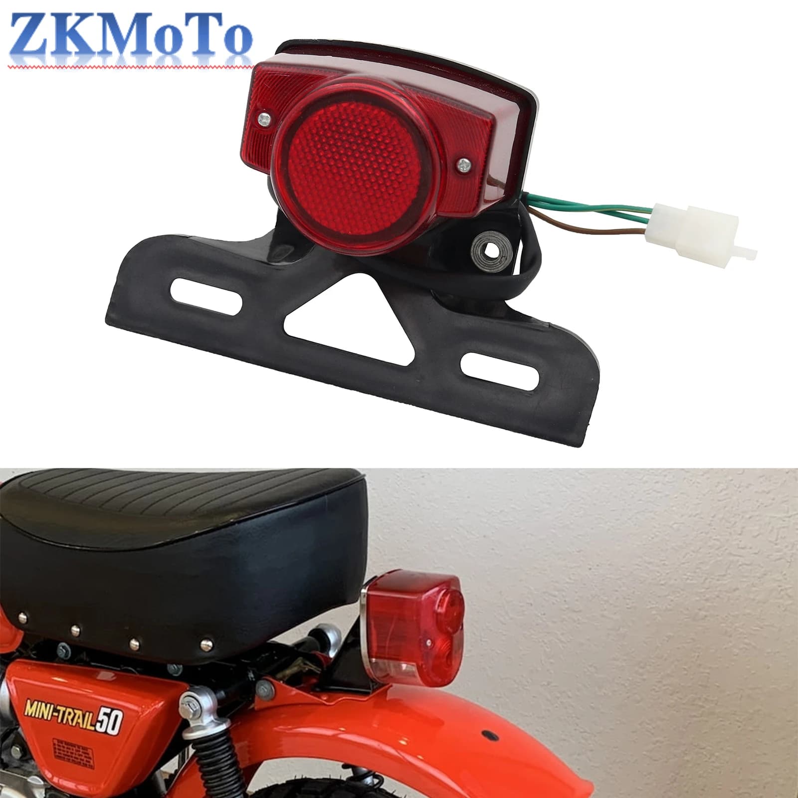Mini fanale posteriore per moto spia per ATV Honda MONKEY Z50 Z50JZ Z50 KDF accessorio universale per bici