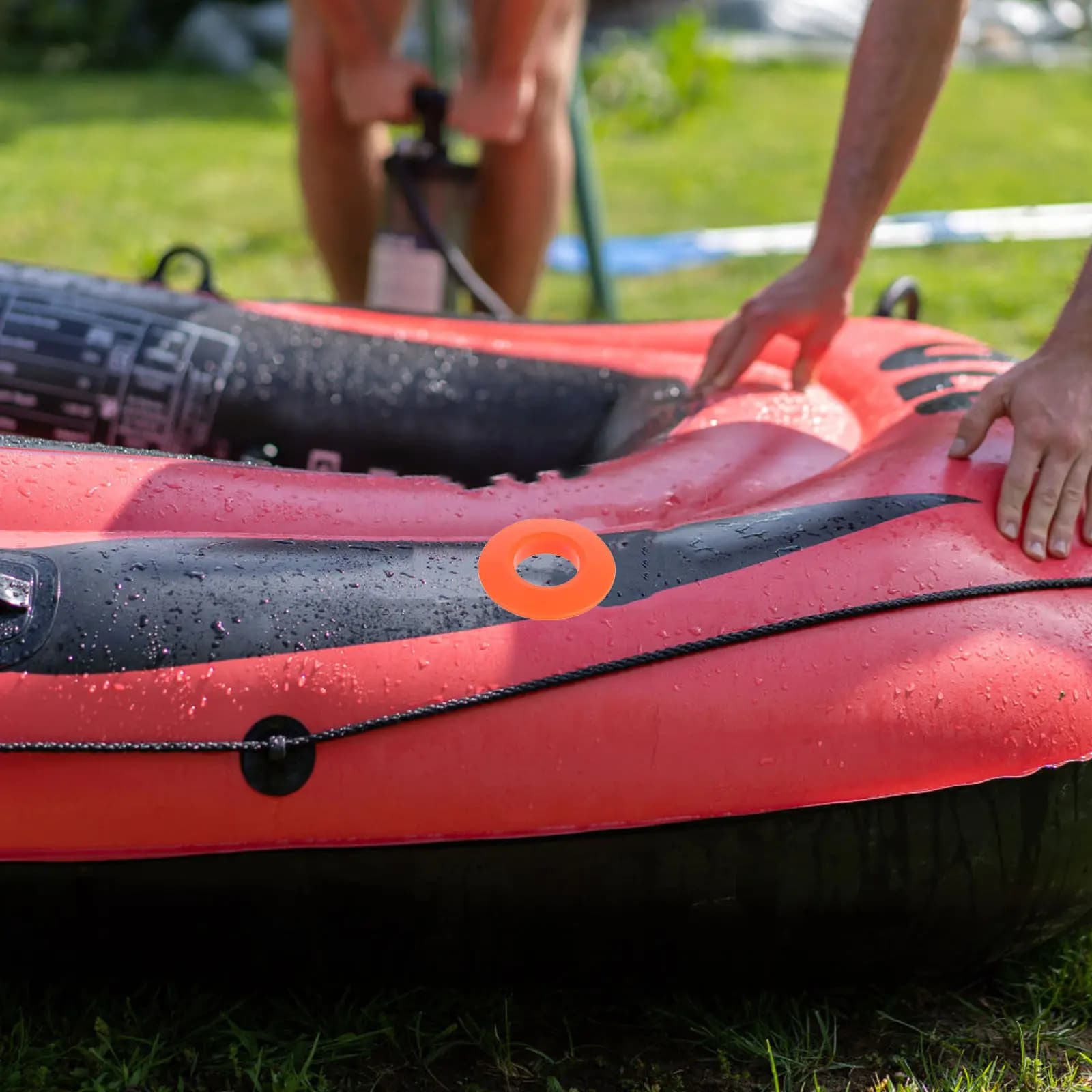 Set di 4 Anelli Antigoccia per Kayak, Anelli Antigoccia Rotondi Compatti e Lisci per Pagaie, Adattamento Universale, Accessorio Leggero e Impermeabile per Kayak