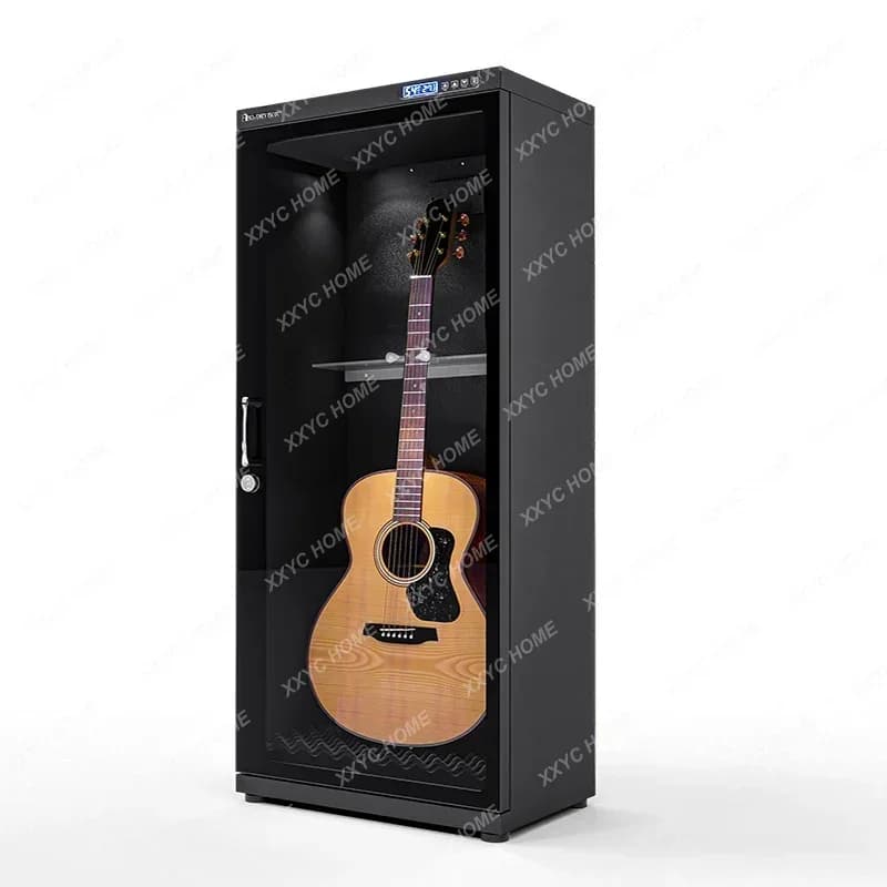 Armadio elettrico umidificante per chitarre in legno, scatola di asciugatura, armadio deumidificante per la manutenzione, armadio umidificante per Pipa e Guqin