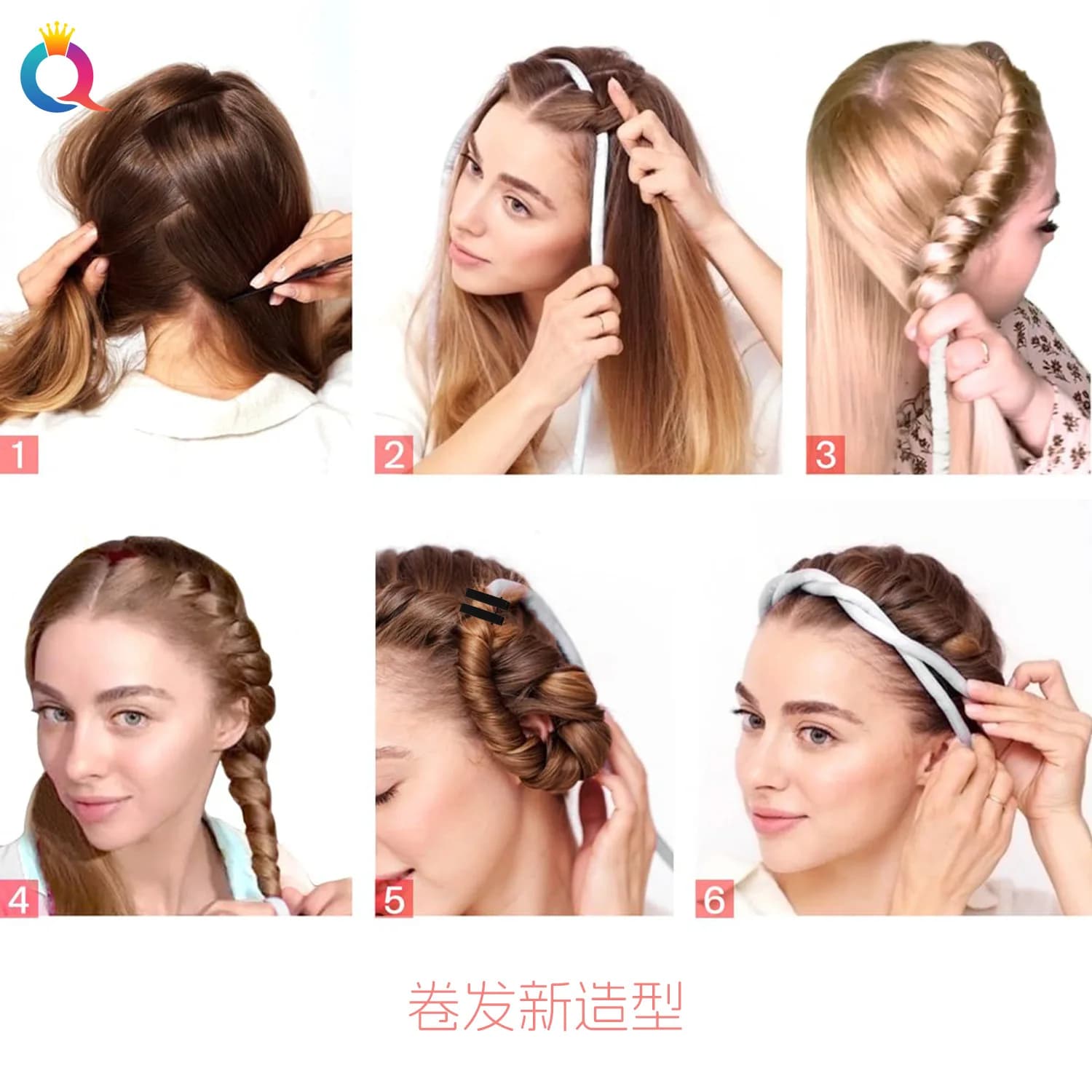 Bigodini Extra Long Straps Without Heat in Soft Foam for Strong Waves and Voluminous on Long and thick Hair, Usable During the Night - Enlarged