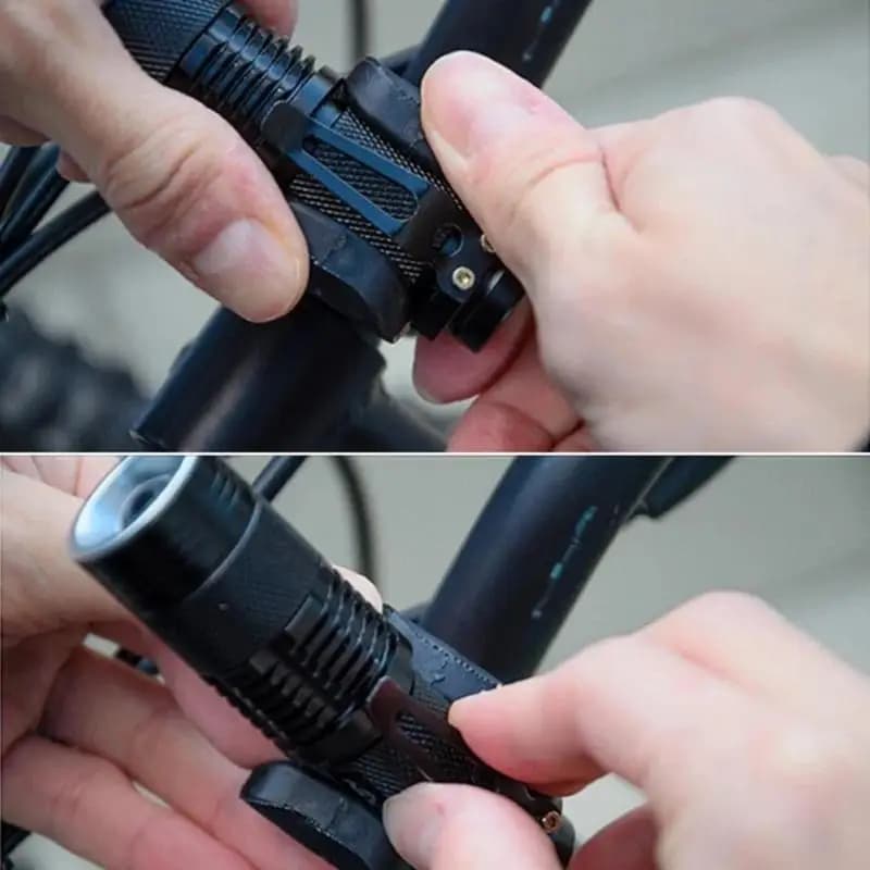 Torce da ciclismo leggere Montare staffe per luci per bici per manubri Configurazioni e rimozione rapide perfette per i 4XBB