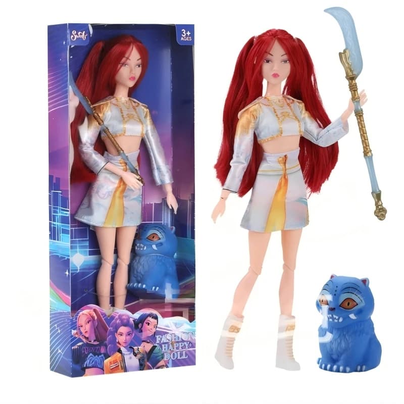 Offerta Speciale: Set di Bambole Hunter da 11,5 Pollici con Tigre Domestico, Giocattoli Musicali per Bambine, Miglior Regalo di Compleanno, Giochi per Bambini