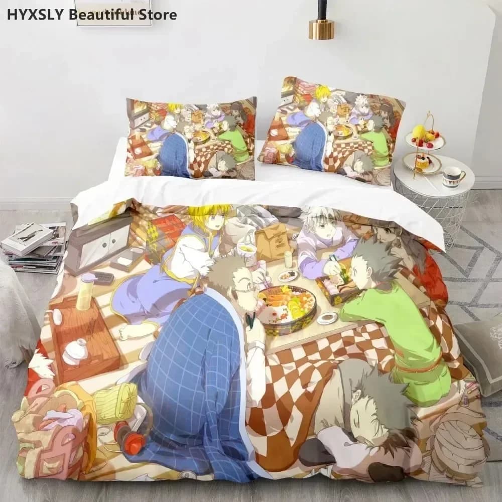 Di lusso Nuovo 3D Stampa Hunter X Hunter Set di biancheria da letto Anime giapponese Twin Queen King Copripiumino Federe Set copripiumino per bambini