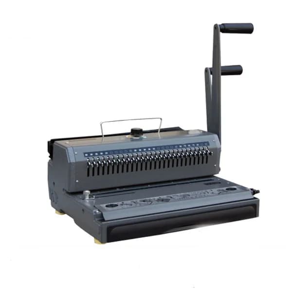 WD-2008 Mini Cucitrice a Filo per Notebook, Rilegatrice a Doppio Filo 2:1 per Ufficio