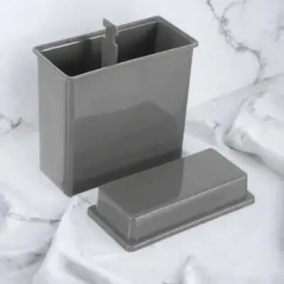 Set di 1 Porta-objettivi in Plastica con Vasetto per Colorazione e Conservazione, Robusto Supporto per Obiettivi per Laboratorio, Didattica, Ricerca e Uso Scientifico