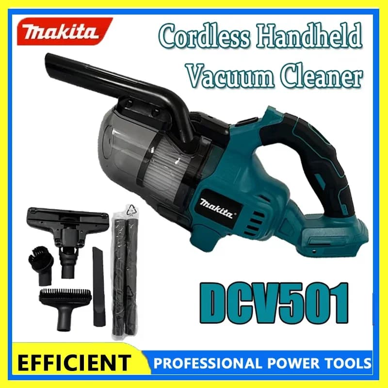 Makita DCV501 Aspirapolvere portatile senza fili Pulitore per pavimenti portatile senza spazzole montato su veicolo Utensili elettrici domestici