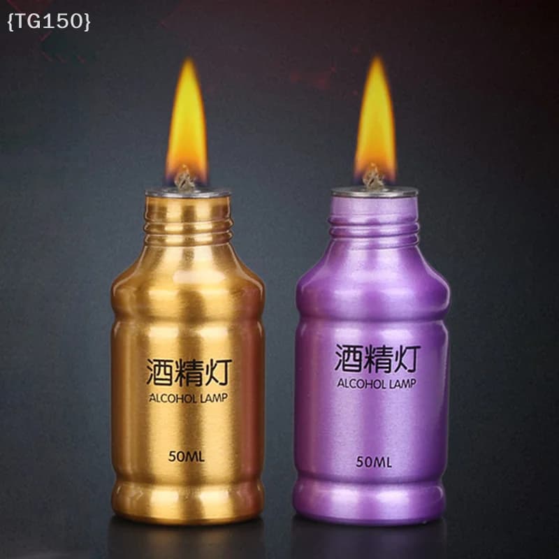 【TG150】Lampada Portatile a Alcool Liquido da 50ml in Lega di Alluminio - Strumento per Sopravvivenza all'Aperto, Campeggio, Laboratorio e Insegnamento【WT】