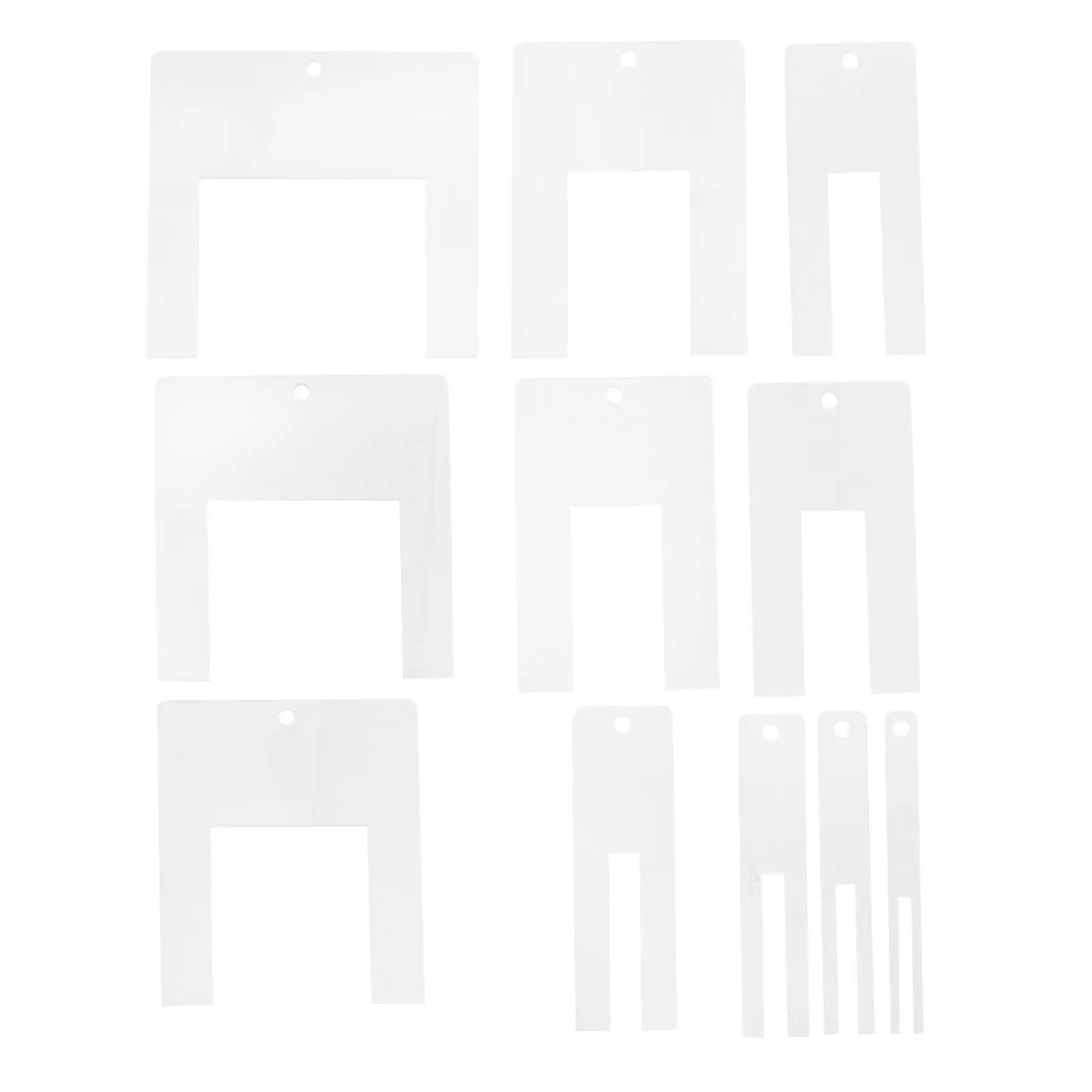 Set di 11 Piegatrici in Acrilico per Tessuti, Strumento Rapido per Piegatura Uniforme, per Abiti da Sposa, Quilting, Cucito, Artigianato, Sartoria per Principianti