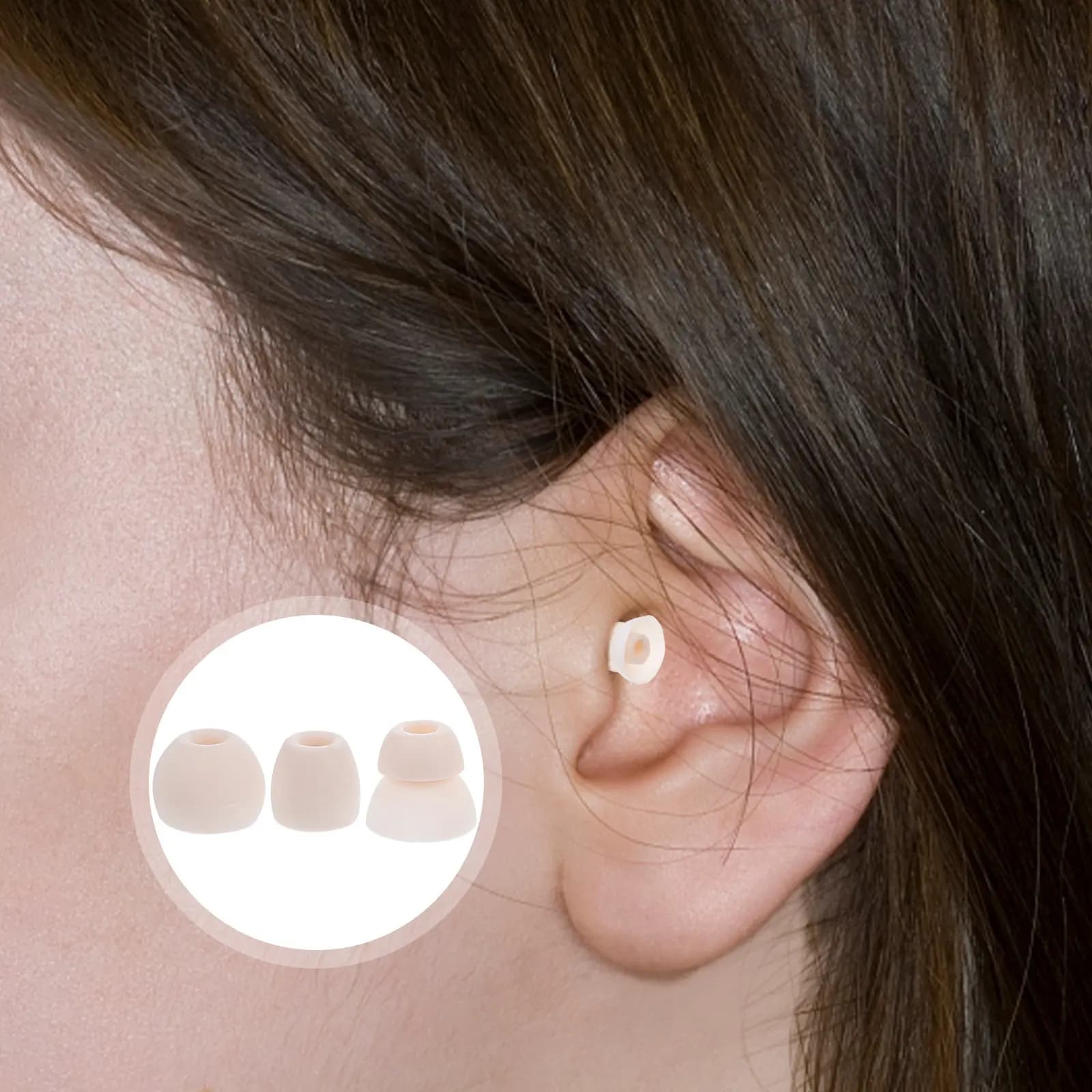 8 pezzi di copri-auricolari in morbido silicone, isolanti dal rumore, per cuffie wireless, ideali per fitness, corsa e palestra