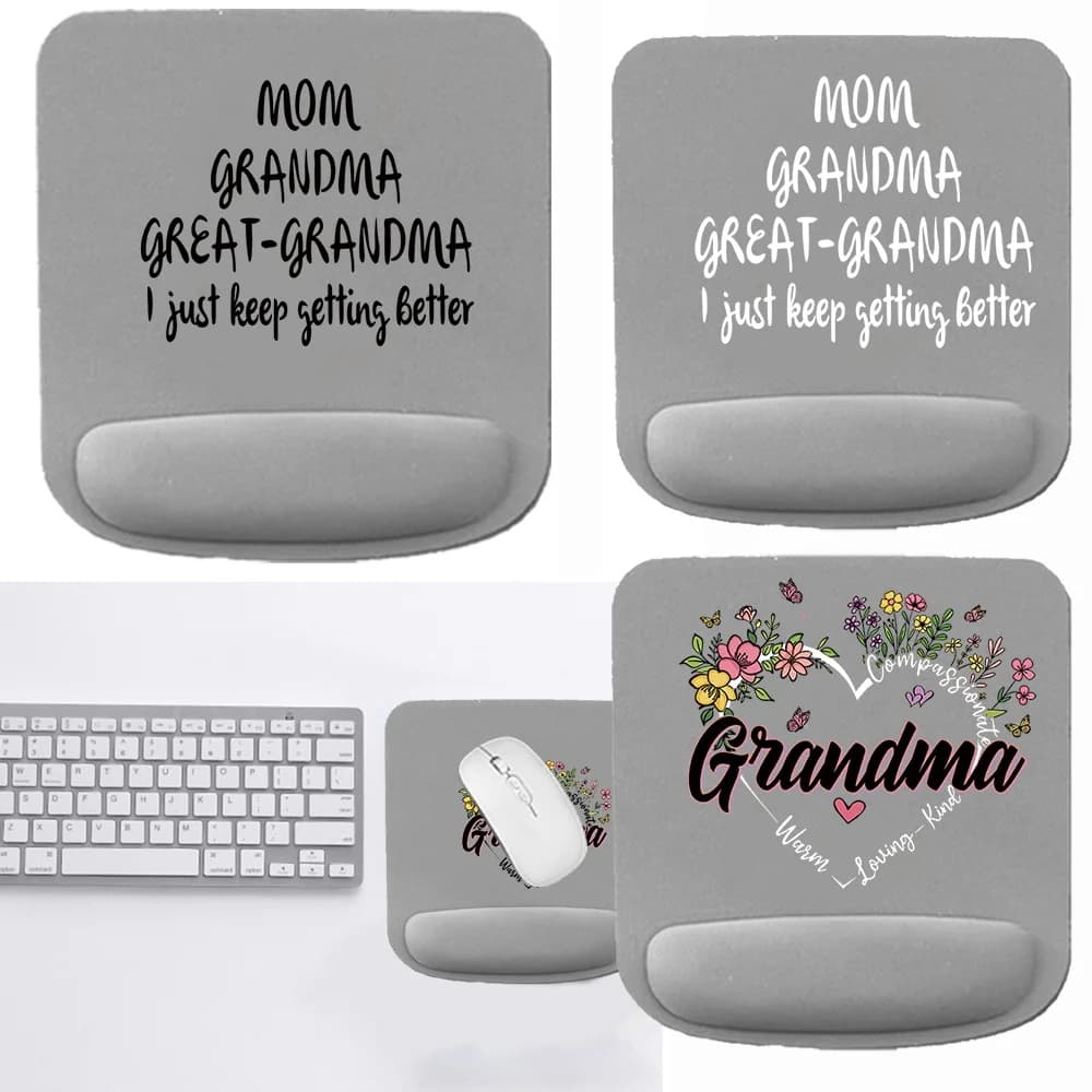 Tappetino per topi antiscivolo tappetino per mouse morbido comodo supporto per il polso apprendimento e supporto per il polso dell'ufficio accessori per ufficio stampa della nonna