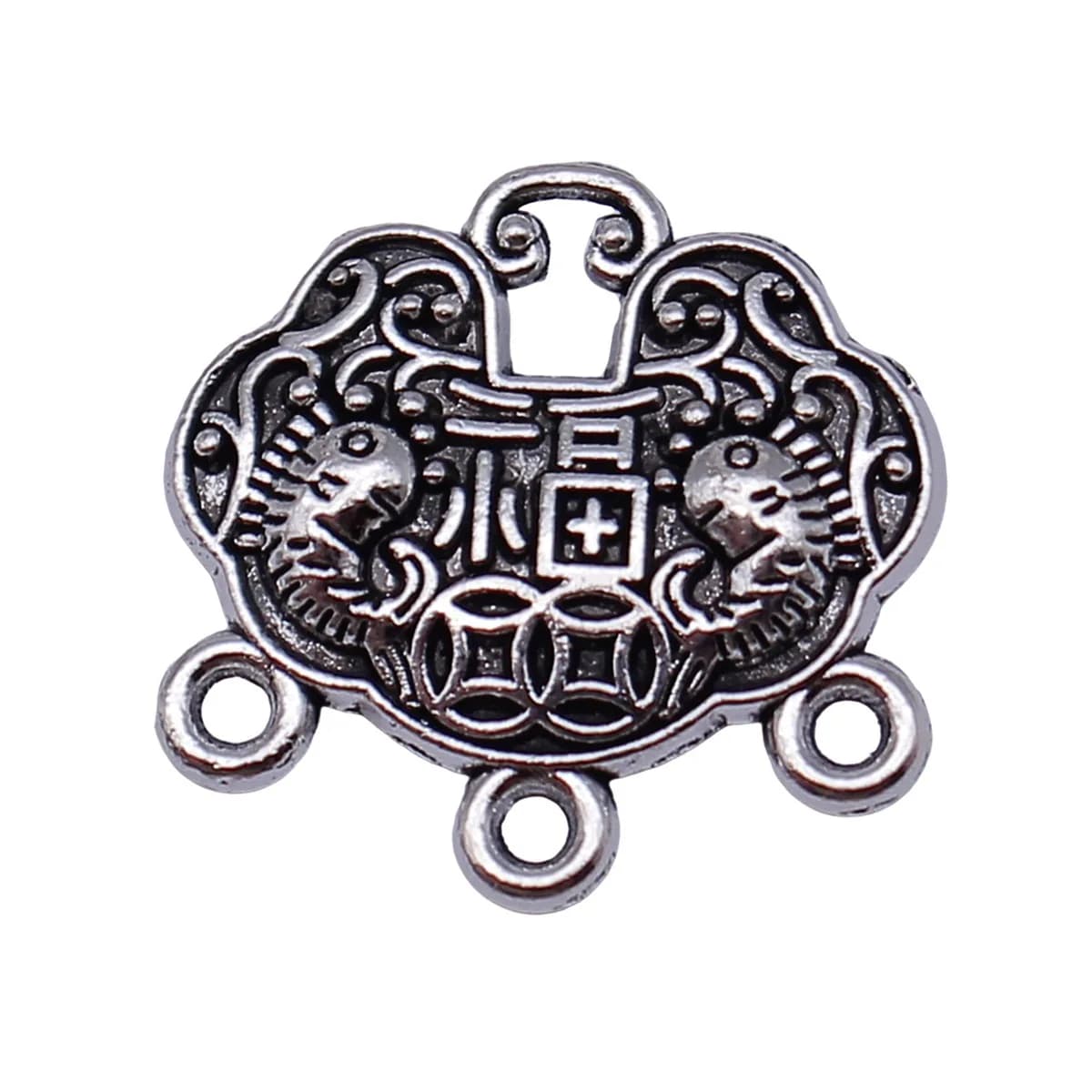 Chinese Ethnic Layered Earring Connectors Traditional Charms DIY Jewelry Findings For Necklace Earrings Making