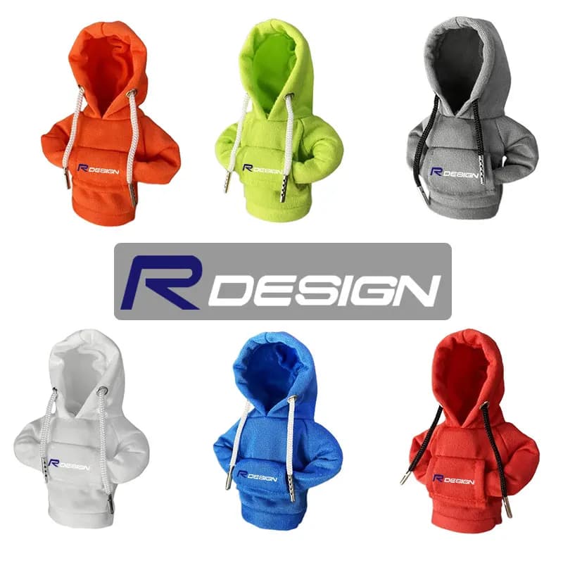 Auto Gear Shift Hoodie Gear Cover Gear Handle Decoration For Volvo R design T6 AWD S40 S60 S90 XC40 XC60 XC90 V40