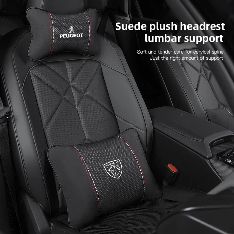Car Headrest Neck Protection Pillow Backrest Pillow Waist Cushion For Peugeot 206 307 308 207 3008 208 407 508 2008 5008 301 406
