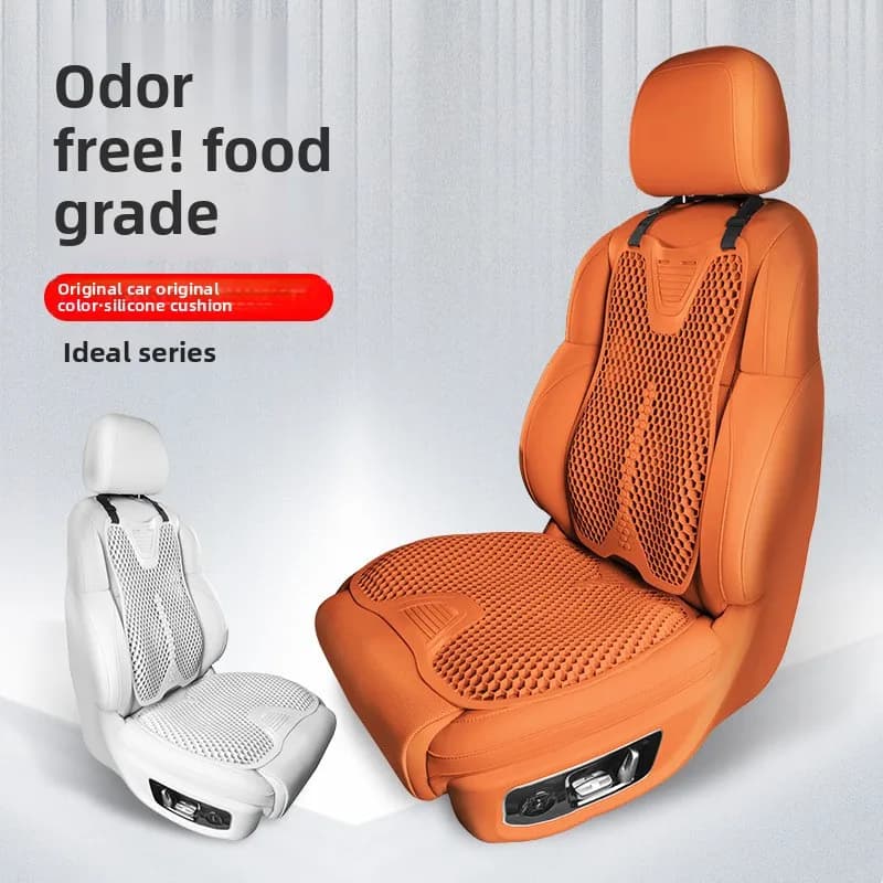 Coprisedile per auto antiscivolo confortevole in silicone Cuscino per sedile traspirante per auto da casa per ufficio con raffreddamento universale per quattro stagioni