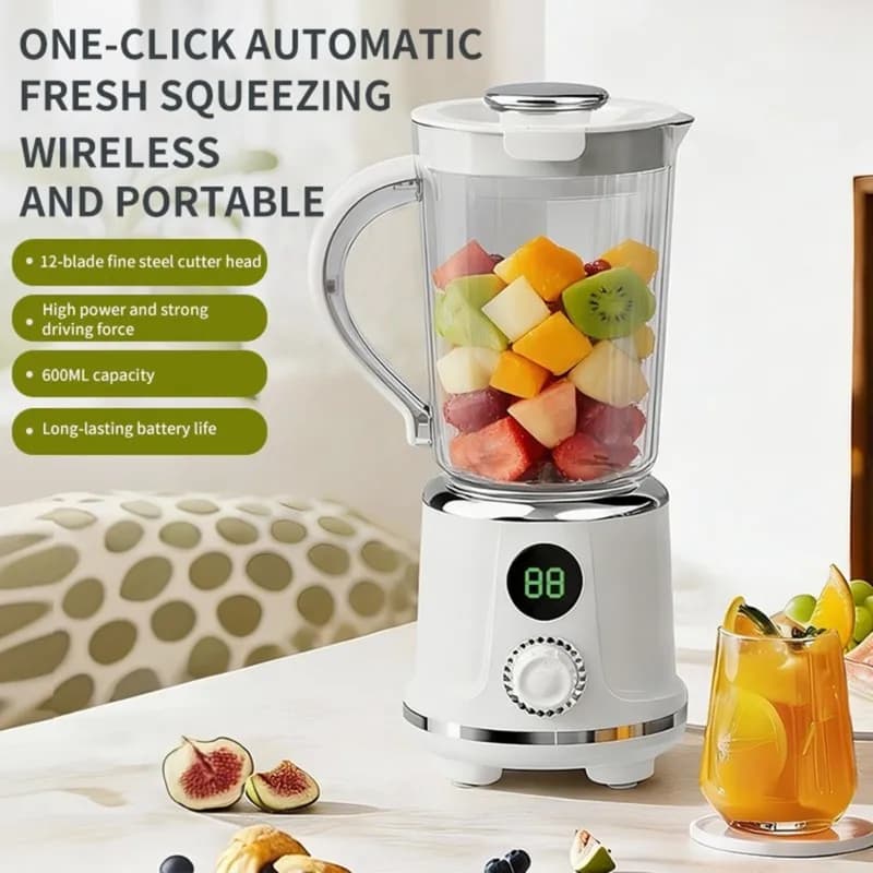 BAAO-Portable Wireless Juicer Automatic For Fruits And Vegetables-Multi-Functionality Blender Cup Featuring Large Capacity