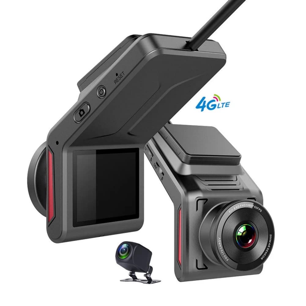 4G Hidden Dash Cam supporto per il monitoraggio GPS monitoraggio remoto dal vivo con due telecamere di registrazione Video Hotspot WiFi FHD 1080P