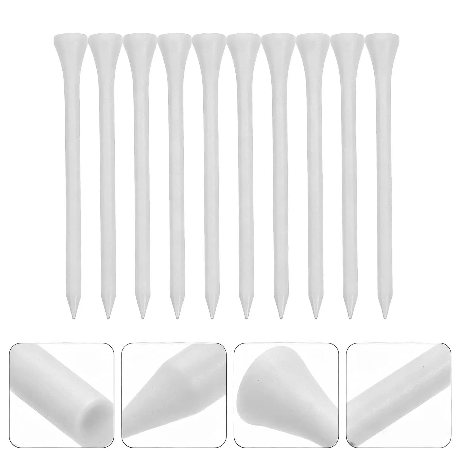 50 Pezzi Tee da Golf, Design Durevole e Pratico, Supporto per Palline da Golf, Forniture per Allenamento, Tee da Golf Leggeri, Porta Palline da Golf