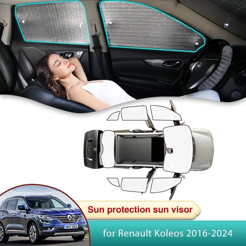 Auto Completa Parasole per Renault Koleos Samsung QM6 MK2 2016 2017 2018 2019 2020 2021 2022 2023 2024 Accessori Ombreggiatura Parti